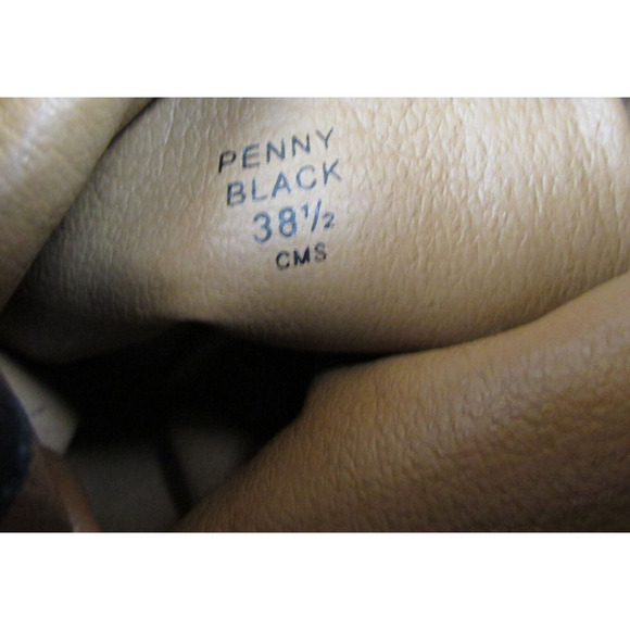 No 704b. Penny Black Leather Cuff Witchy Goth Sexy Boots Women's Size 8.5/38.5 - Picture 7 of 10